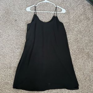 Francesca’s Black Slip Dress